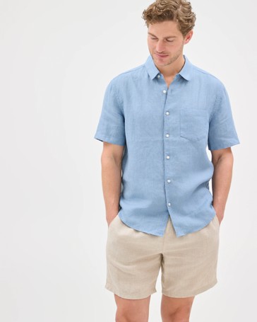 European Linen Short Sleeve Shirt