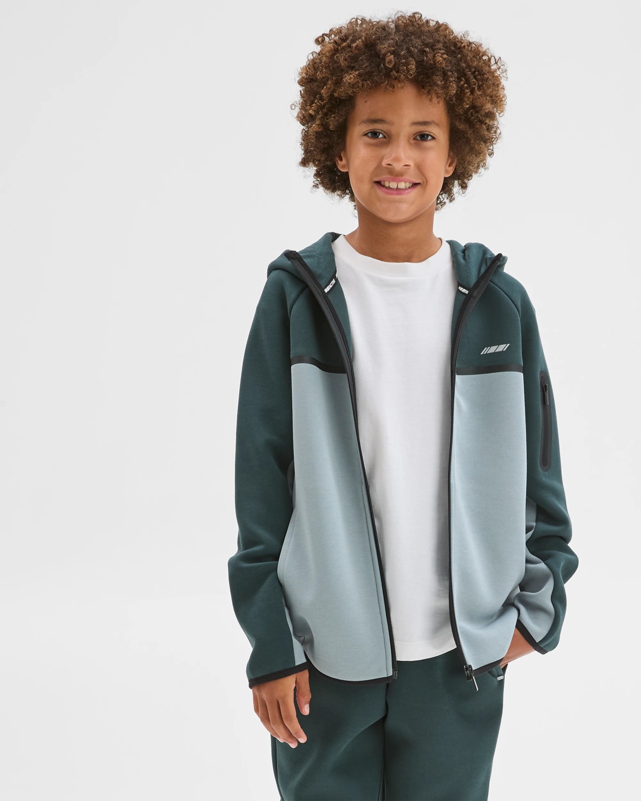 Active Australian Cotton Blend Zip Through Hoodie - Green 2 of 6