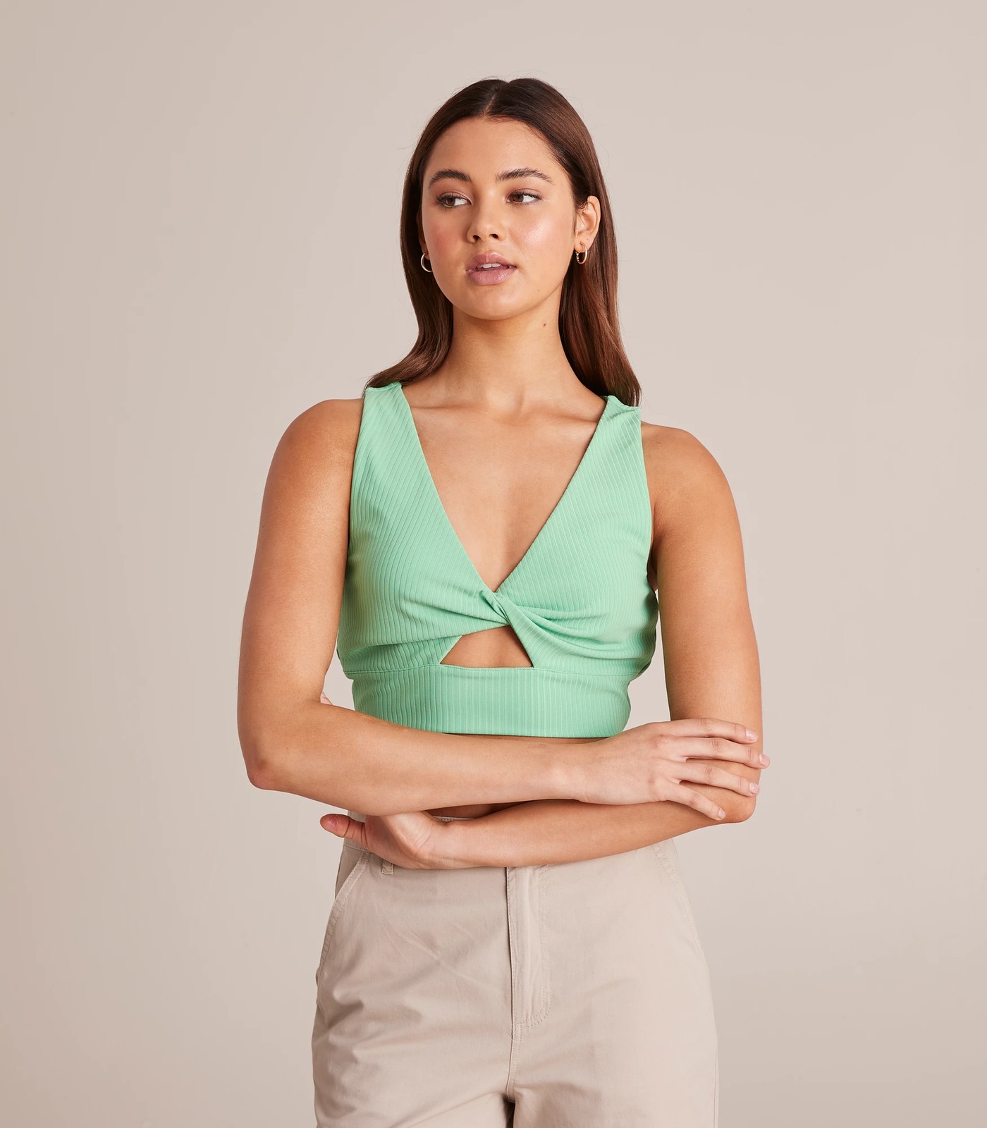 Lily Loves Twist Front Crop Top | Target Australia