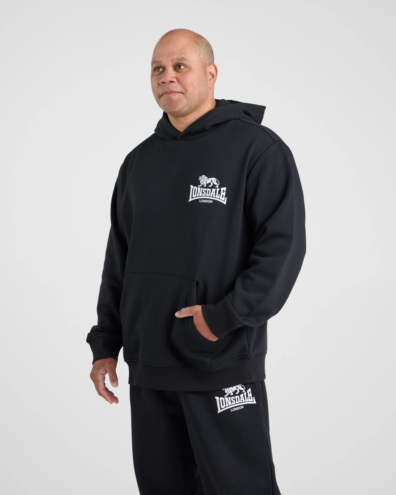 Lonsdale London Plus Sport Hoodie - Black 4 of 5