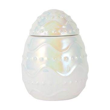 Iridescent Ceramic Egg Candle - Anko