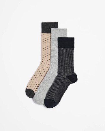 Australian Cotton Blend 3 Pack Business Crew Socks - Maxx