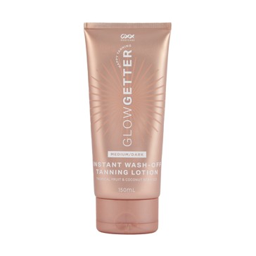 Glow Getter Instant Wash Off Tanning Lotion, Medium/Dark - OXX Bodycare