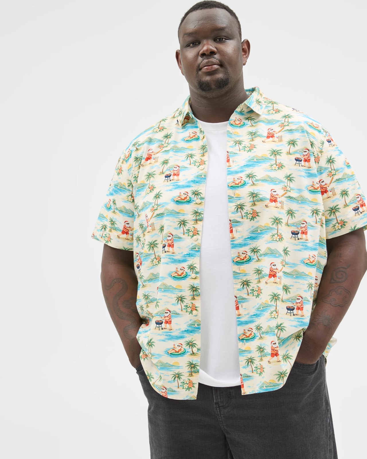 Plus Size Australian Cotton Blend Christmas Shirt 2 of 6