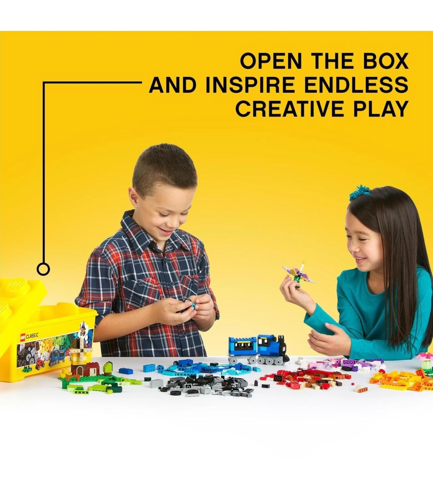 Lego Classic Medium Creative Brick Box Building Toys For Creative Play,  Kids Creative Kit 10696 : Target