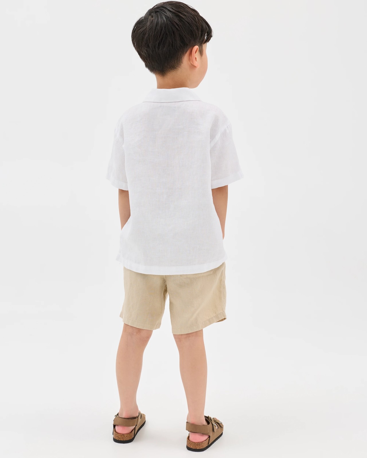 European Linen Shorts - Cement 4 of 6
