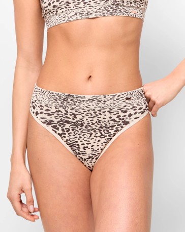 Ribbed Seamfree High Waisted G-String Briefs - Lily Loves