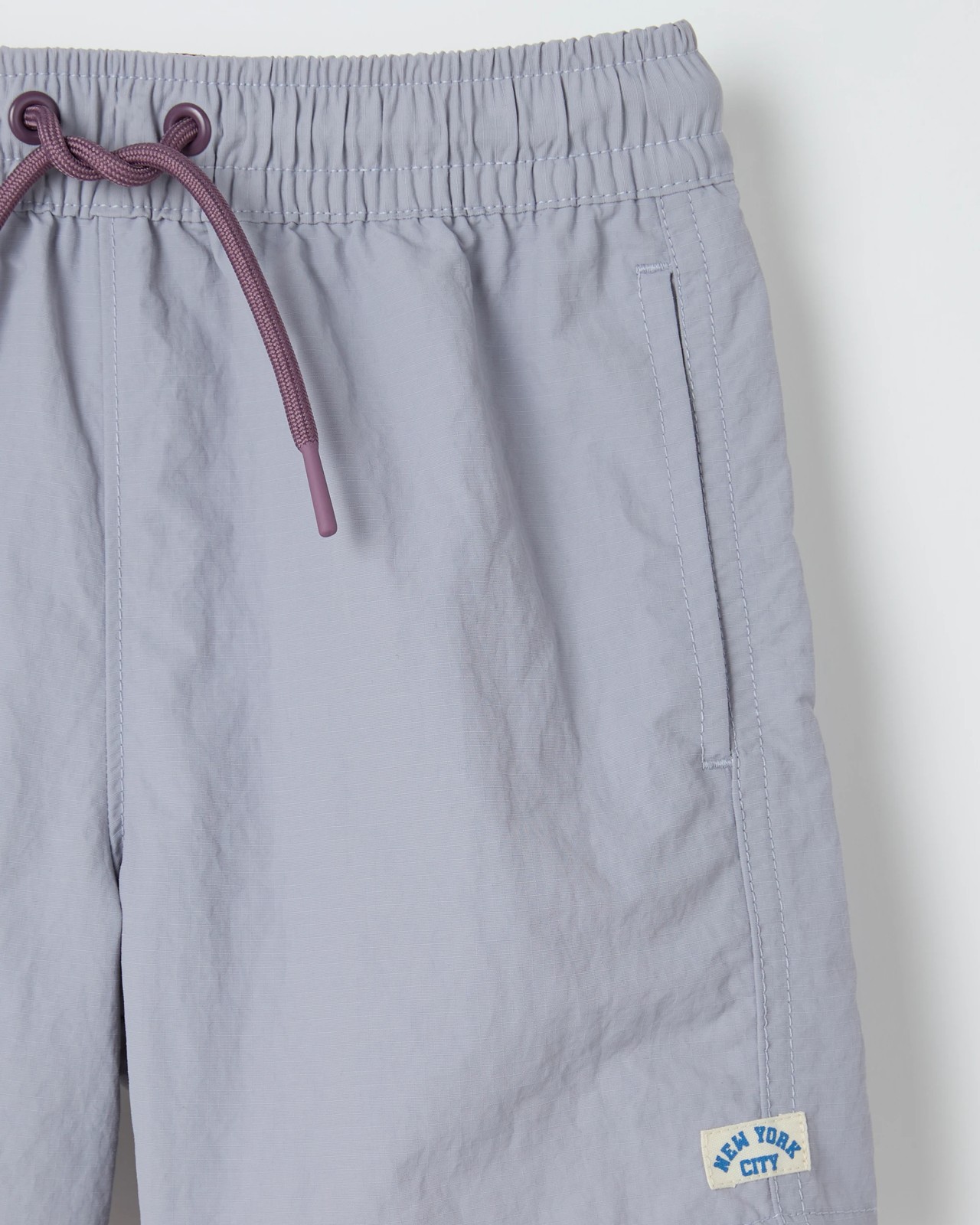 Panelled Volley Shorts - Lilac Grey 2 of 2