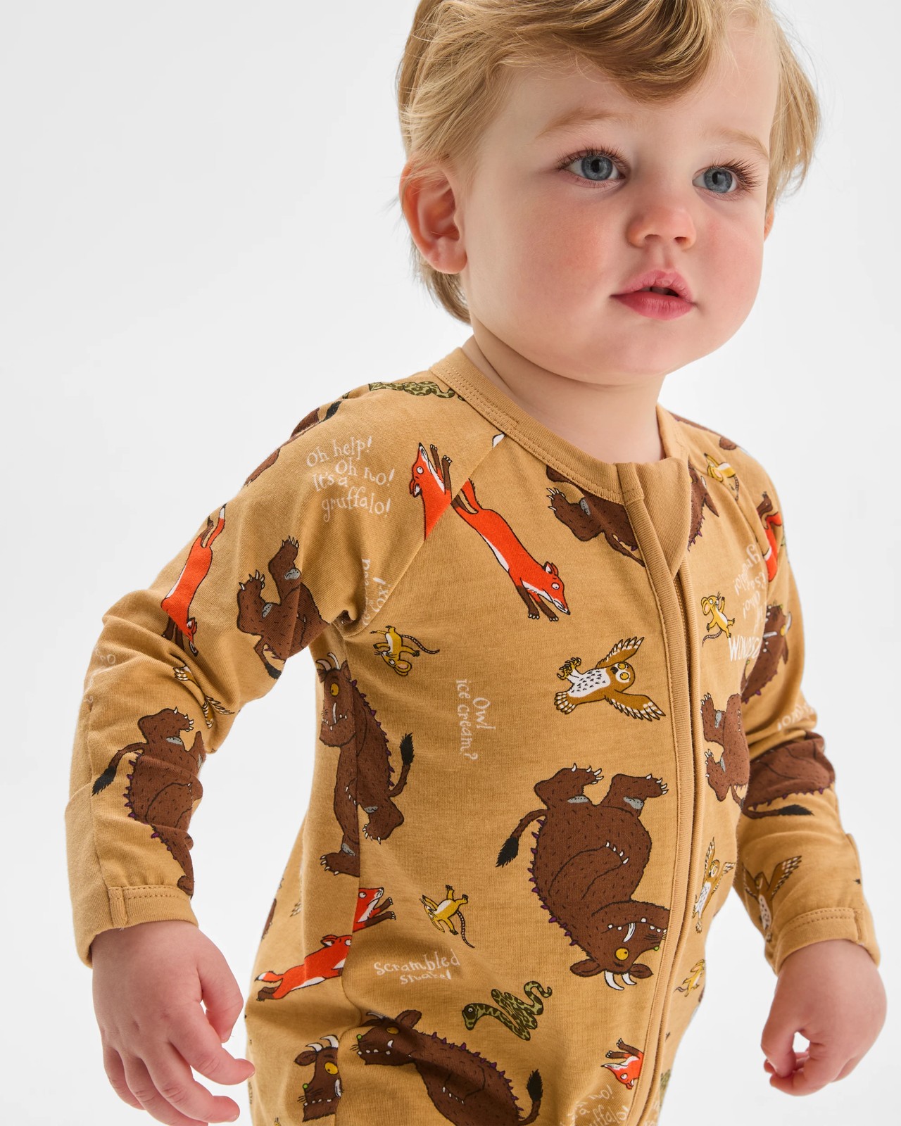 Bonds Baby Donaldson Collab Zippy Wondersuit Coverall  - The Gruffalo Gold 5 of 5