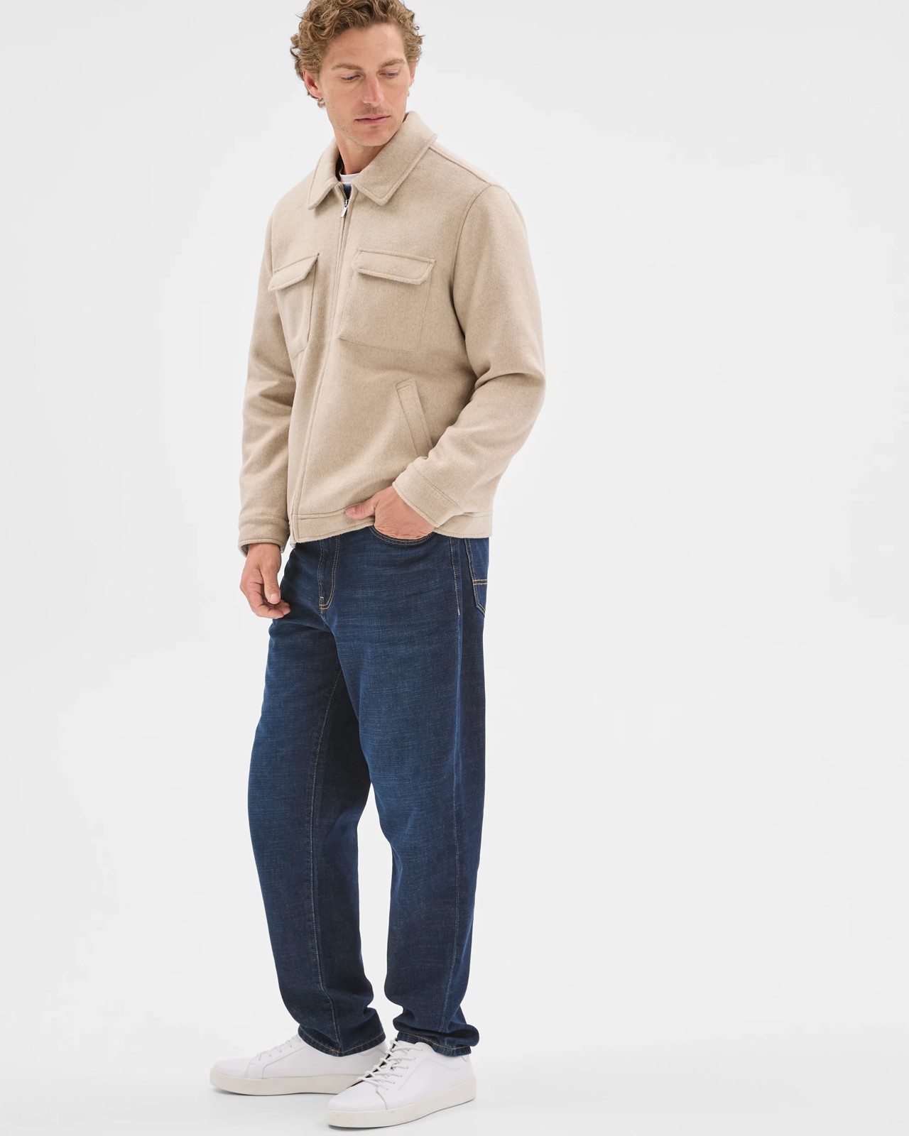 Preview Melton Jacket - Neutral 2 of 6