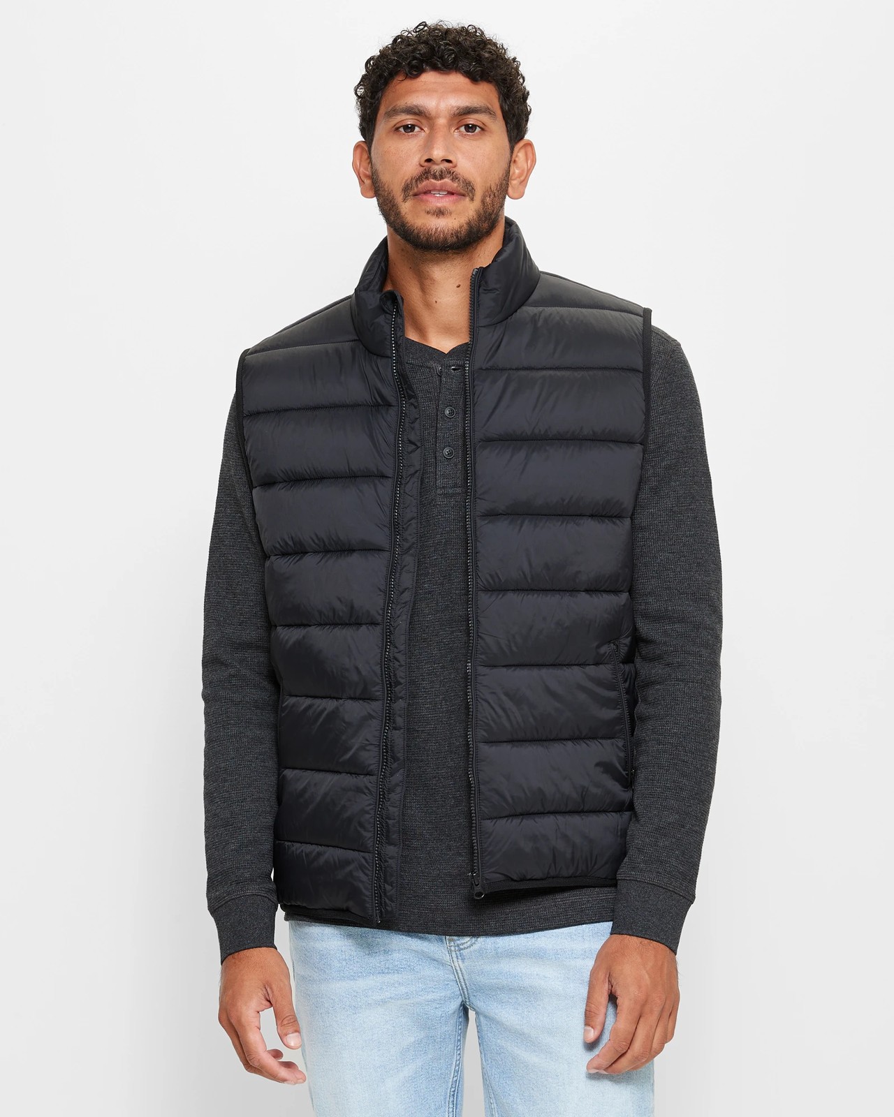 Mens puffer vest target on sale