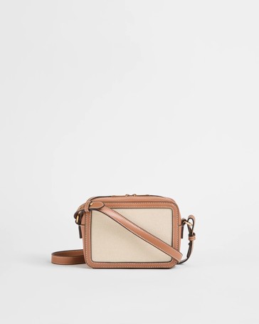 Canvas Camera Crossbody Bag