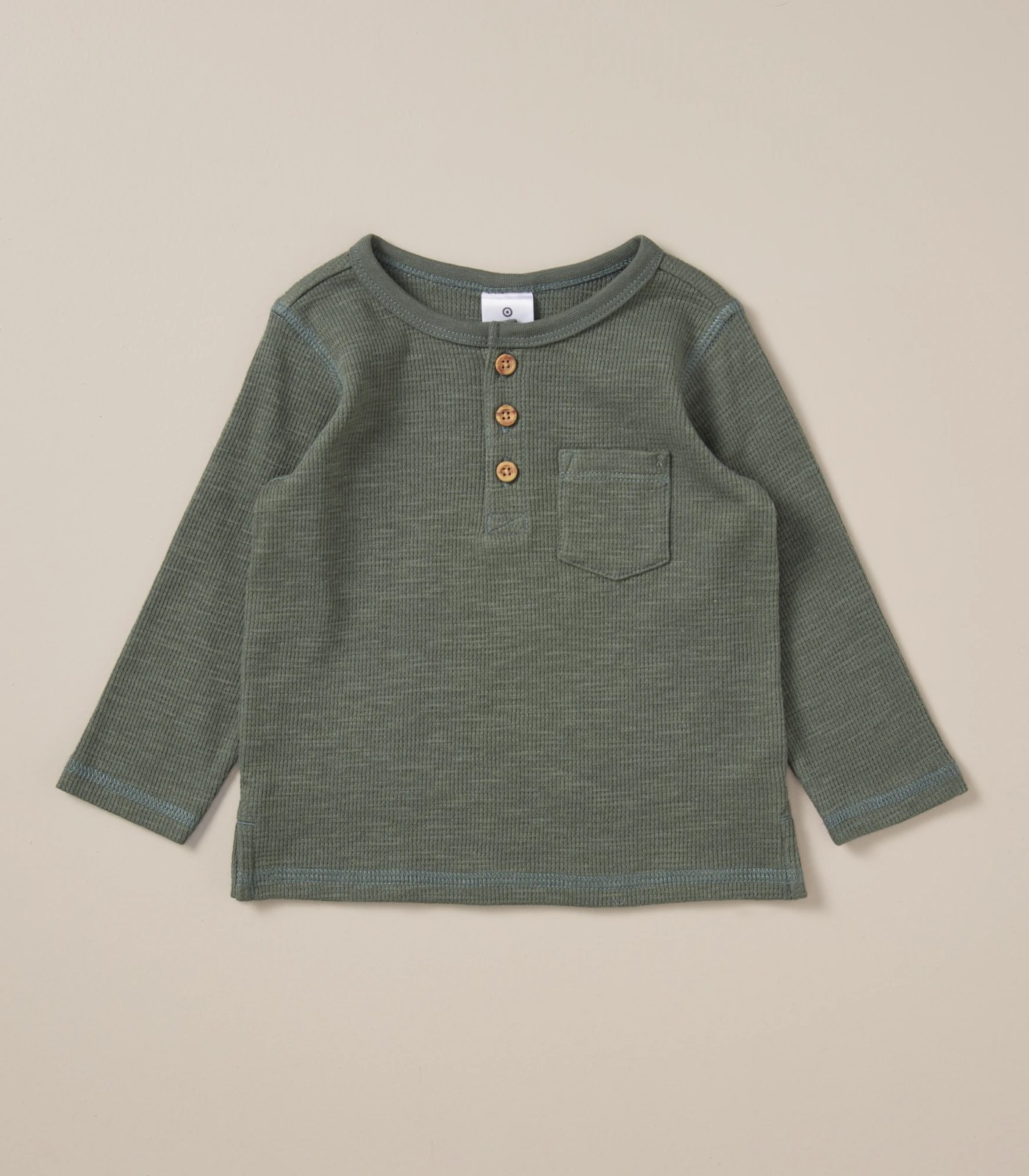 Baby Henley Waffle Top 3 of 6