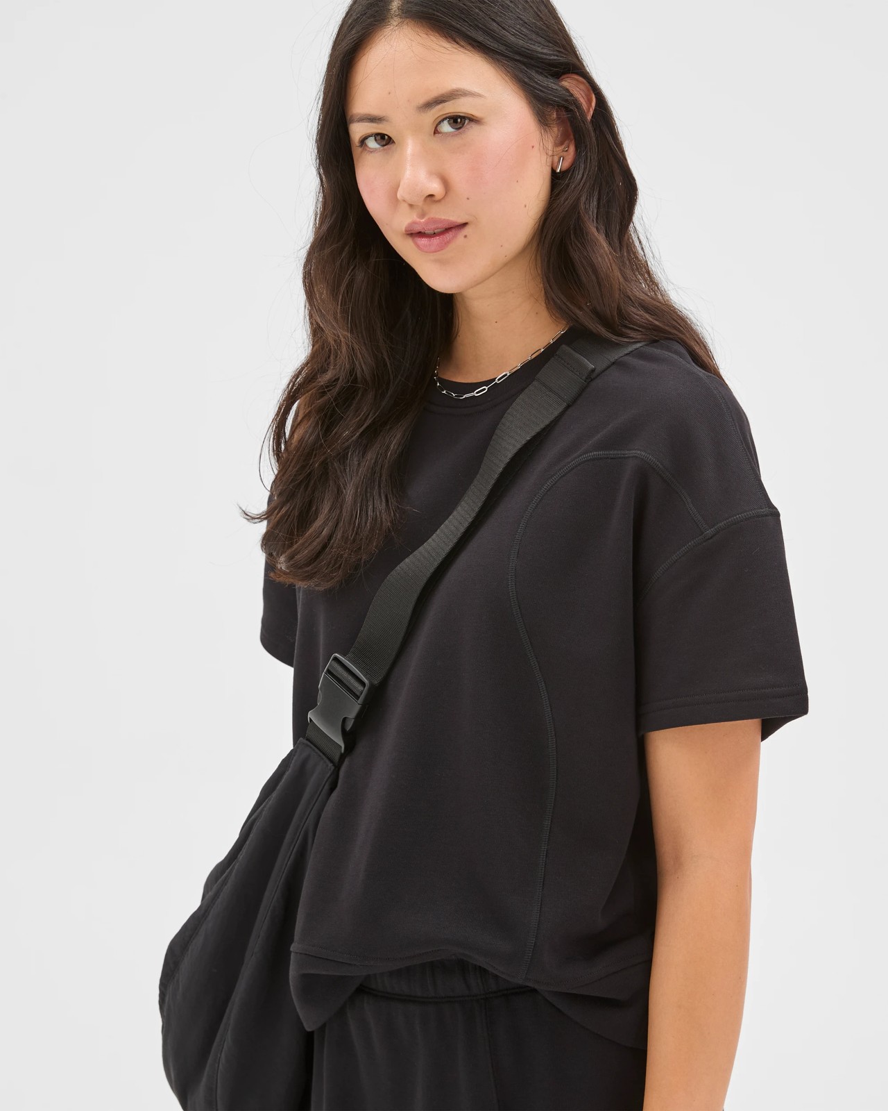 Active Australian Cotton Blend Knit T-Shirt - Black 3 of 5