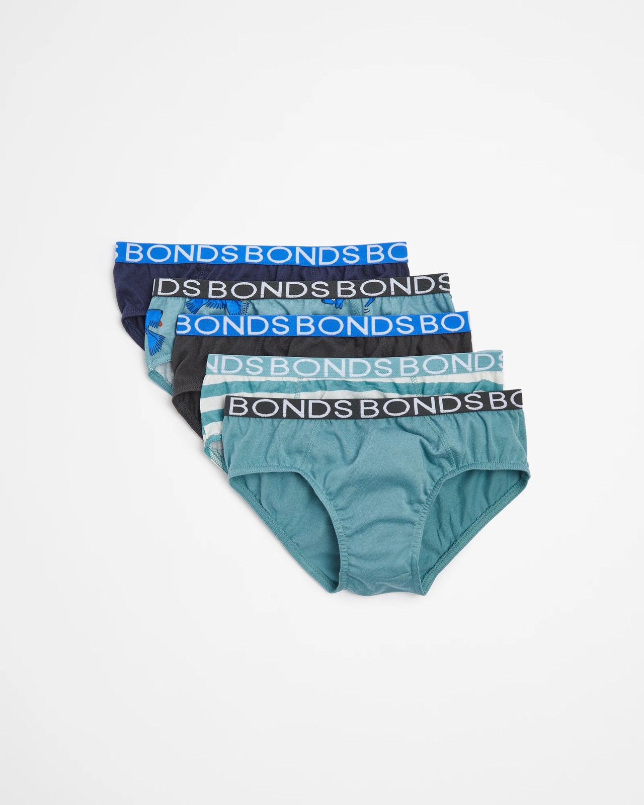 Bonds Boys Briefs 5 Pack - S2D