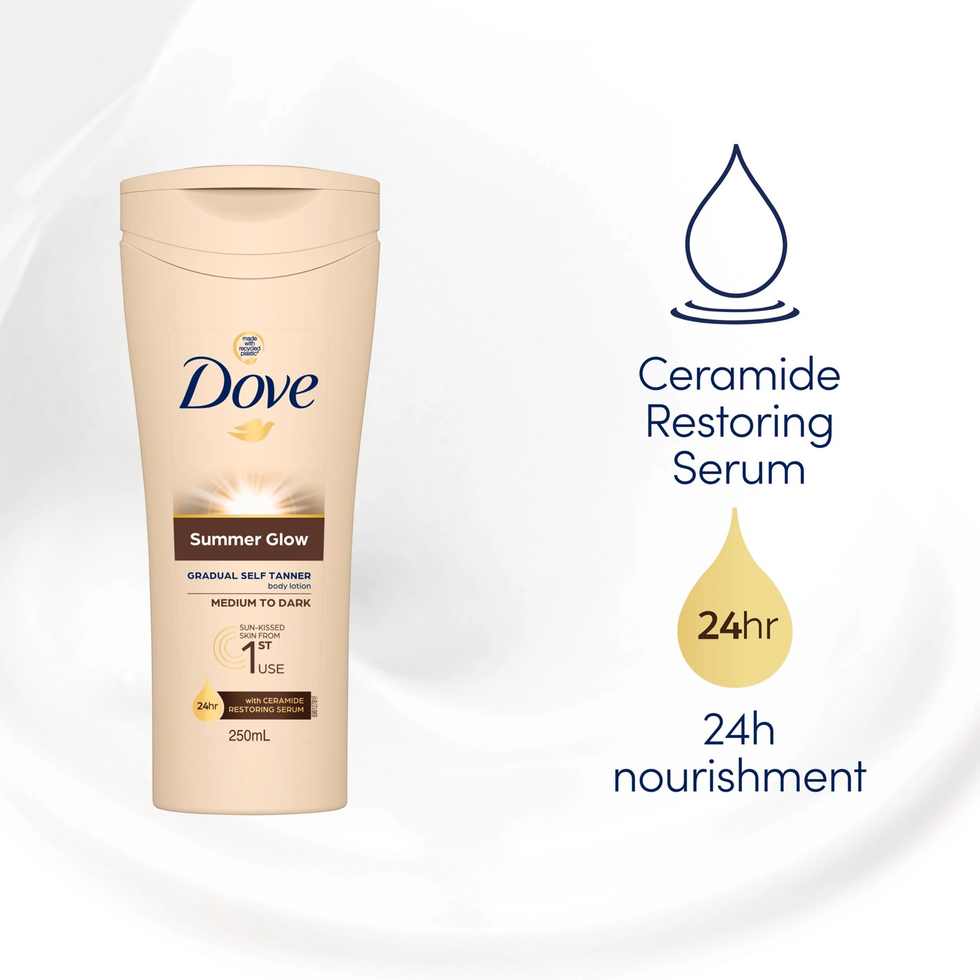 Dove Summer Glow Gradual Tan Body Lotion Medium to Dark 250ml 4 of 5