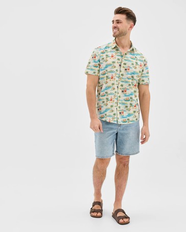 Australian Cotton Blend Christmas Print Shirt