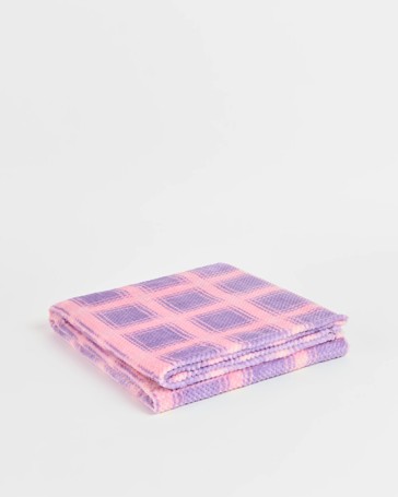 Brooke Check Throw - Pale Lilac