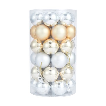 36 Pack 4cm Luxury Baubles - Anko