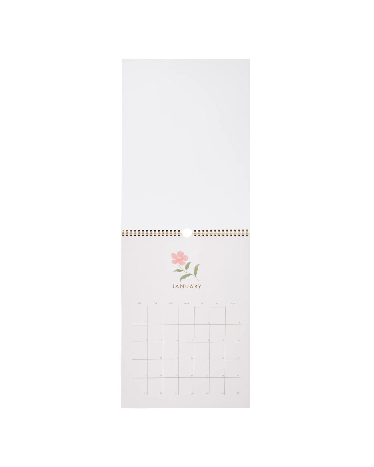 Anko 2027 Wall Flower Calendar 2 of 6