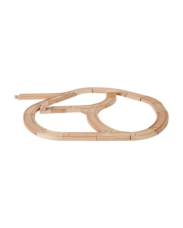 Anko 25 Piece Wooden Train Track Set