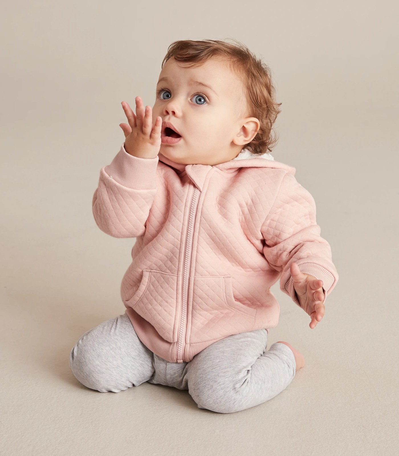 Baby Sherpa Quilted Zip Hoodie 6 of 6