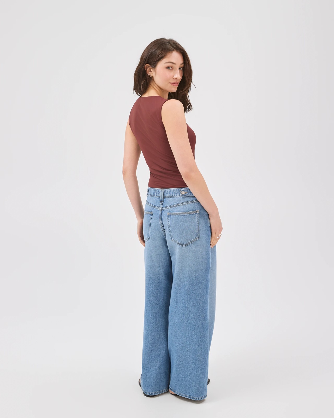 Lily Loves Curved Bodysuit - Chocolate Burgundy 6 of 6