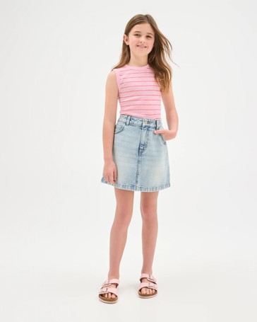 Essential Sleeveless Relaxed Rib Tank Top