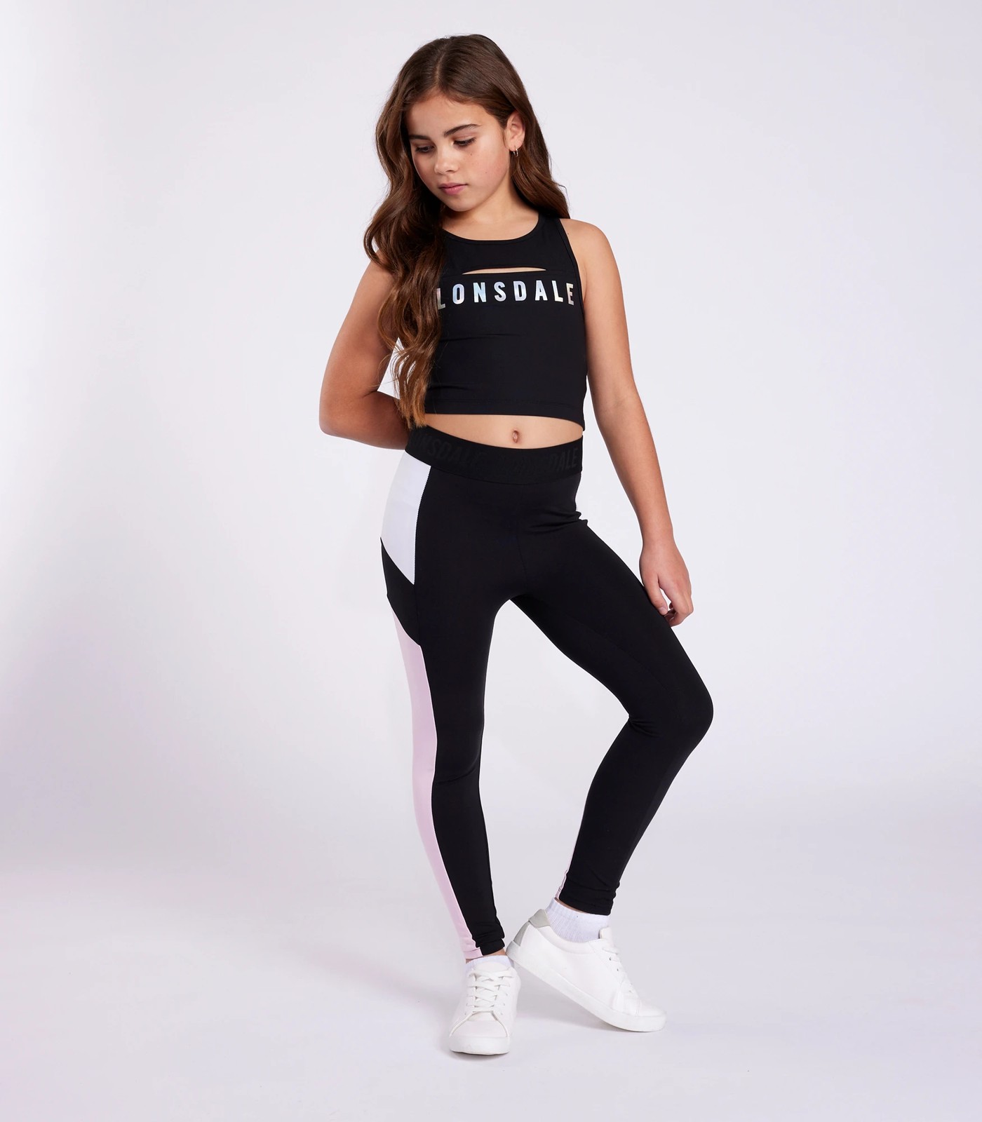 Lonsdale London Spliced Jean Leggings | Target Australia