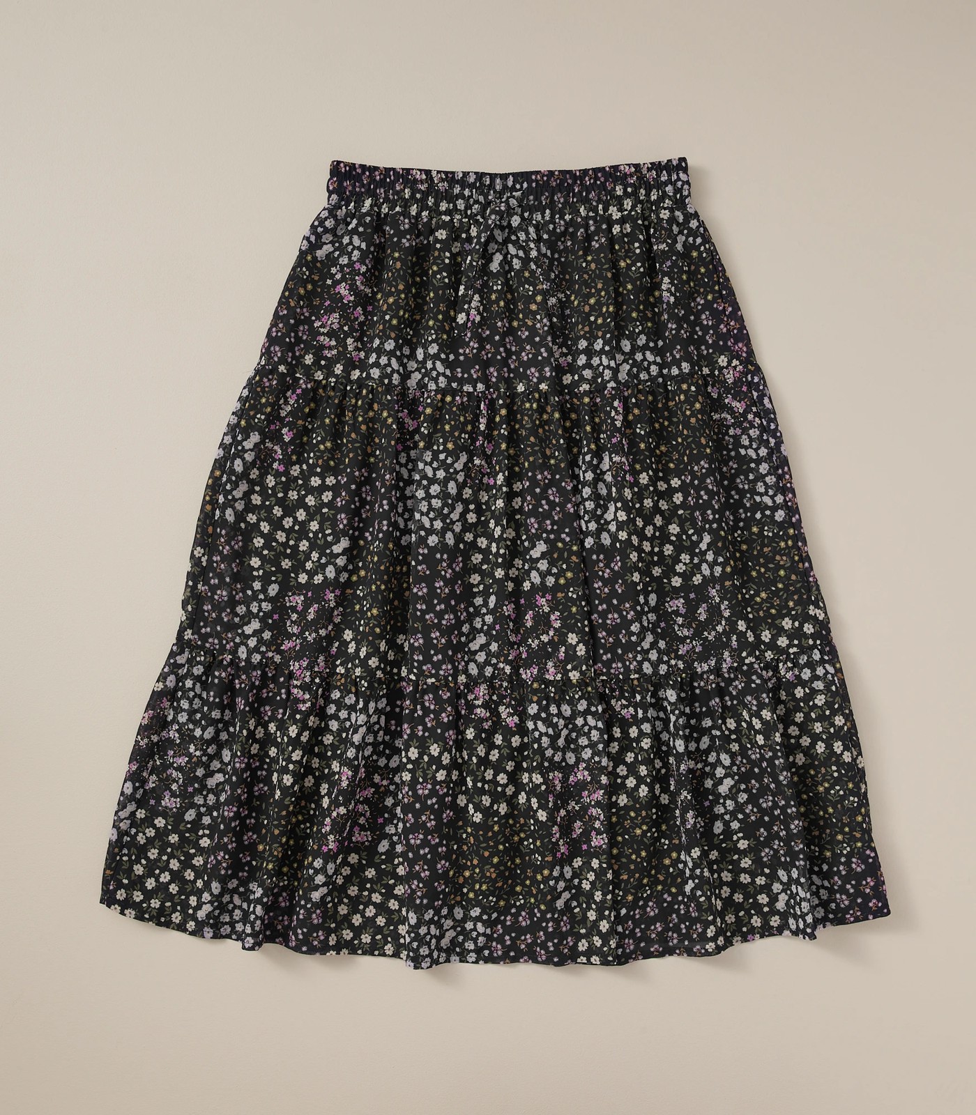 Georgette Floral Midi Skirt 3 of 6