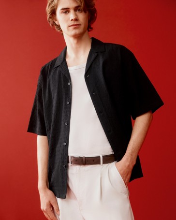 Short Sleeve Textured Shirt - Commons