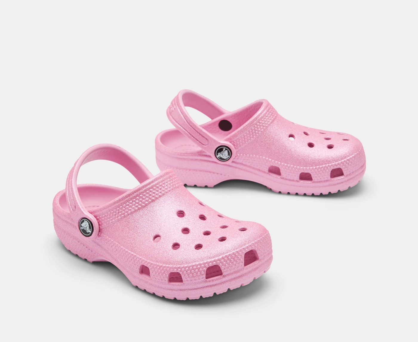Crocs Kids Classic Glitter Clog - Pink 2 of 5