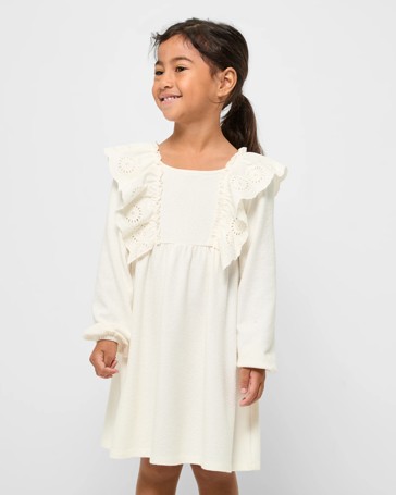 Knit Broderie Dress
