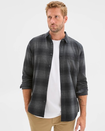 Australian Cotton Long Sleeve Flannelette Shirt