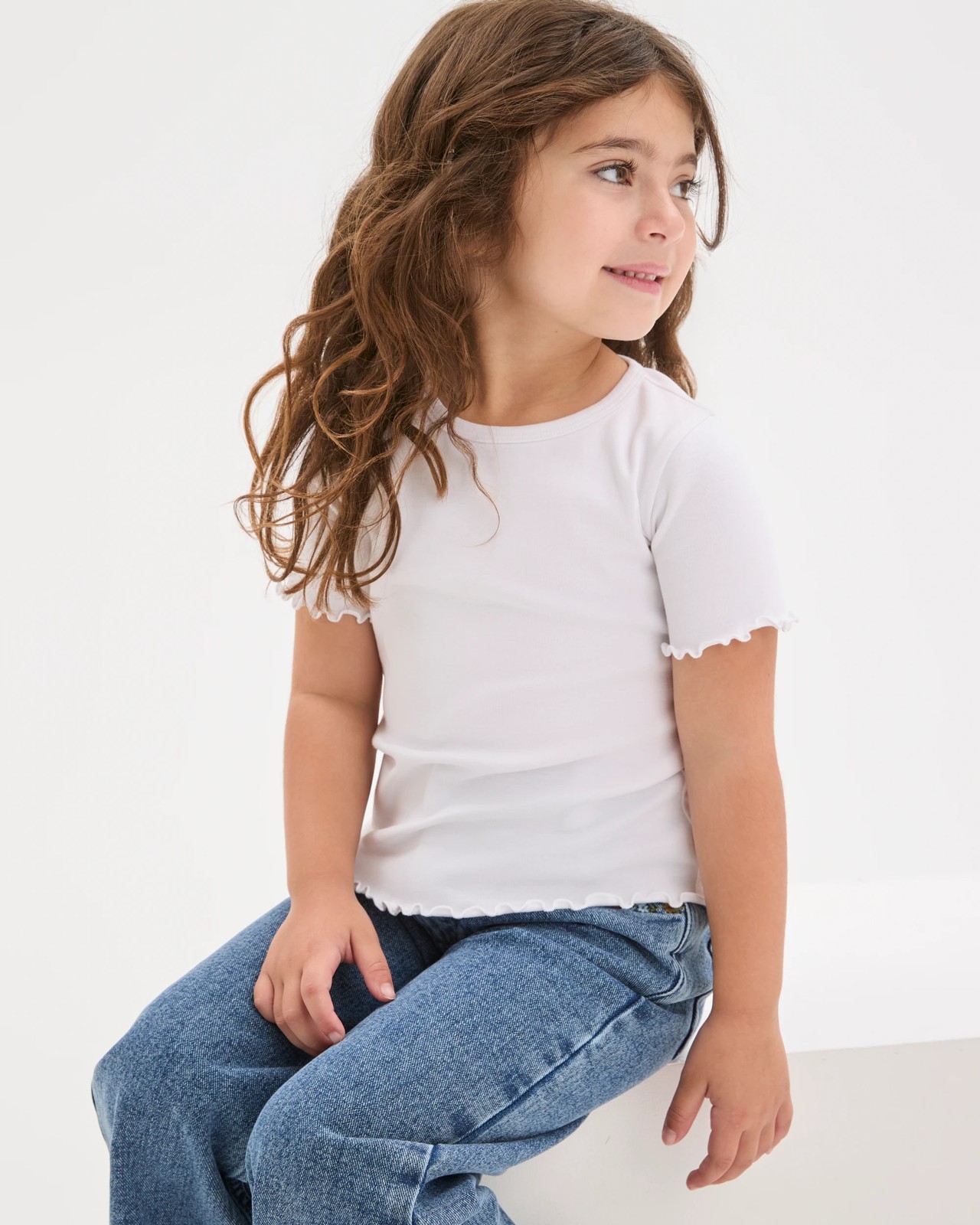 Australian Cotton Essential T-Shirt - Solid White 3 of 6
