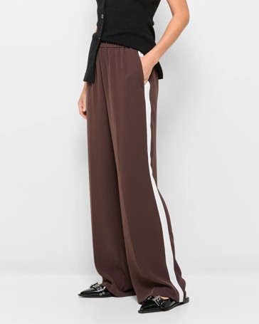 Relaxed Side Stripe Wide Leg Pants - Preview