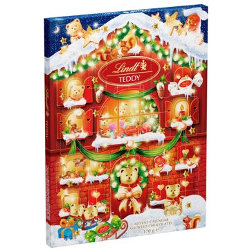 Lindt Teddy Advent Calendar Assorted Chocolates 170g