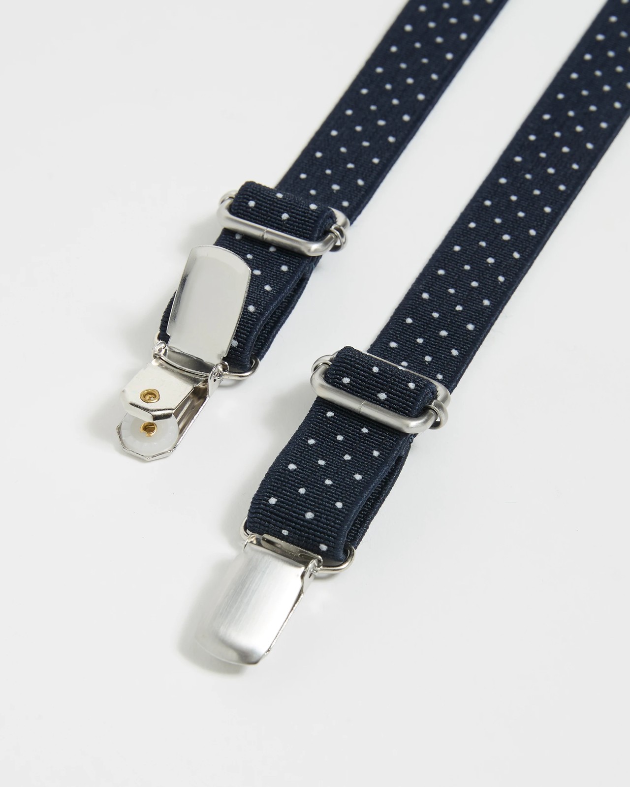 Clip-On Braces - Navy Polka Dots 2 of 3