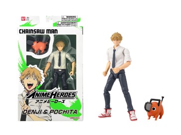 Anime Heroes Chainsaw Man Action Figure - Denji & Pochita