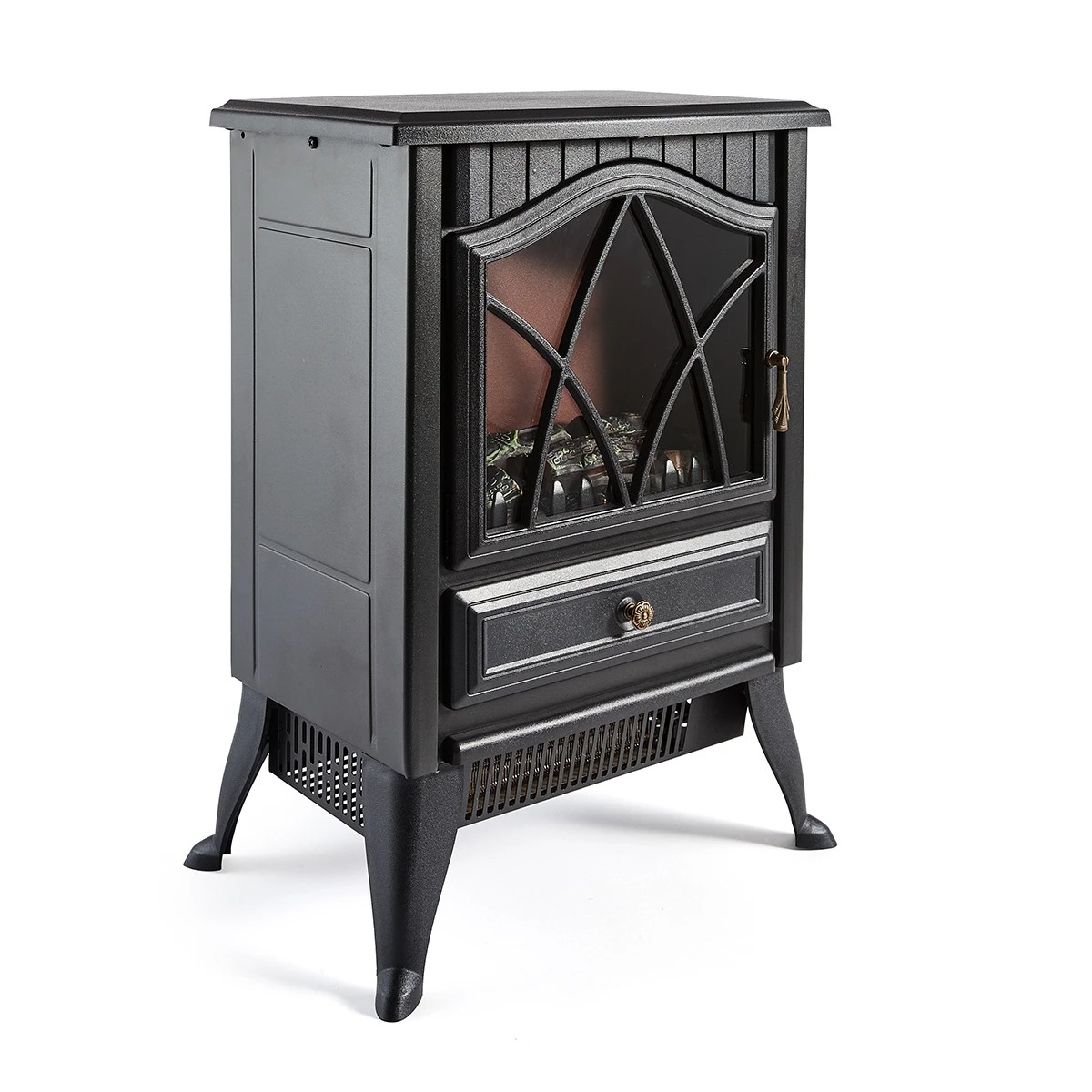 Anko Flame Effect Fireplace Heater - Black 5 of 6