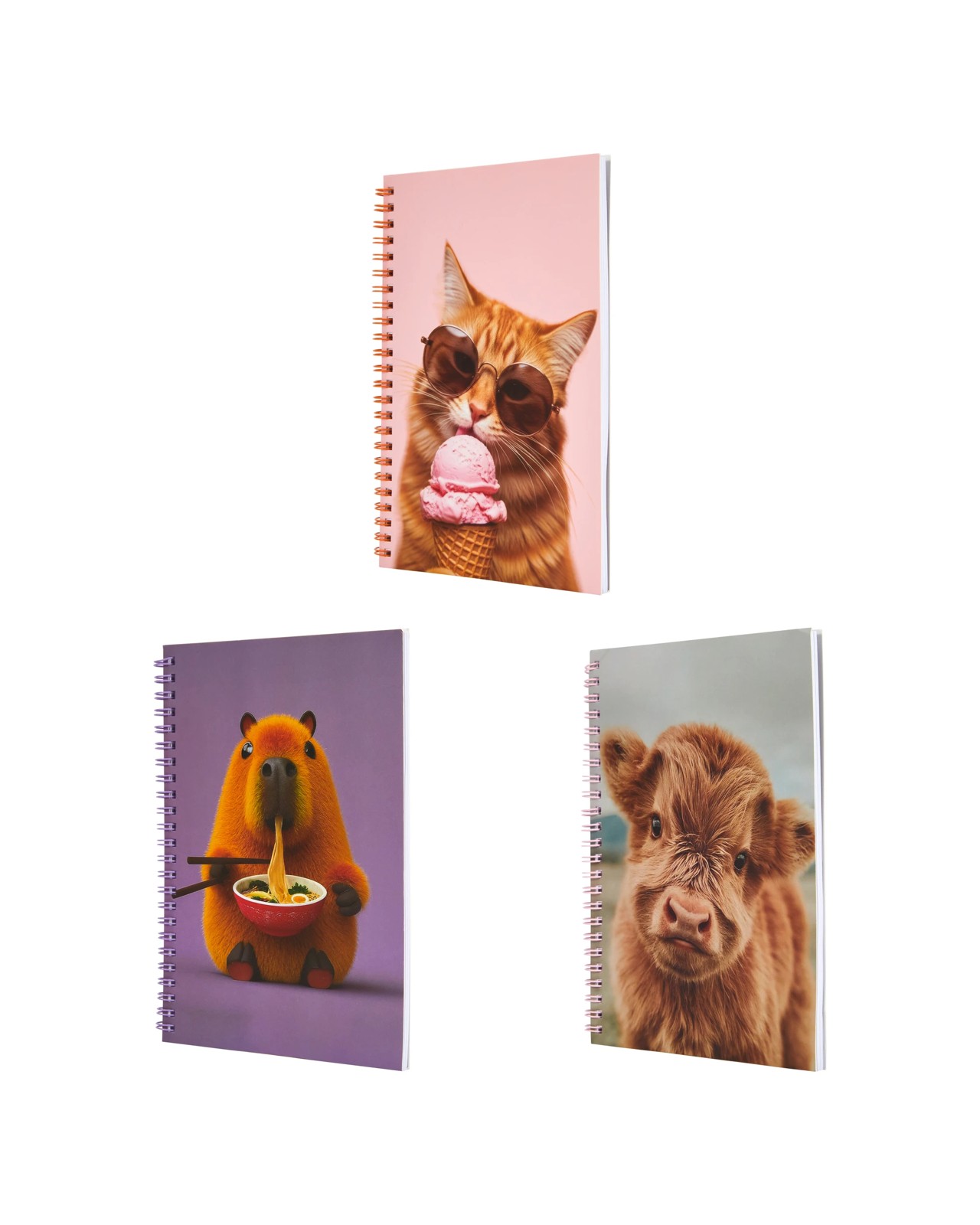 Anko A5 Notebook Animals 80gsm 120 Pages - Assorted 3 of 4