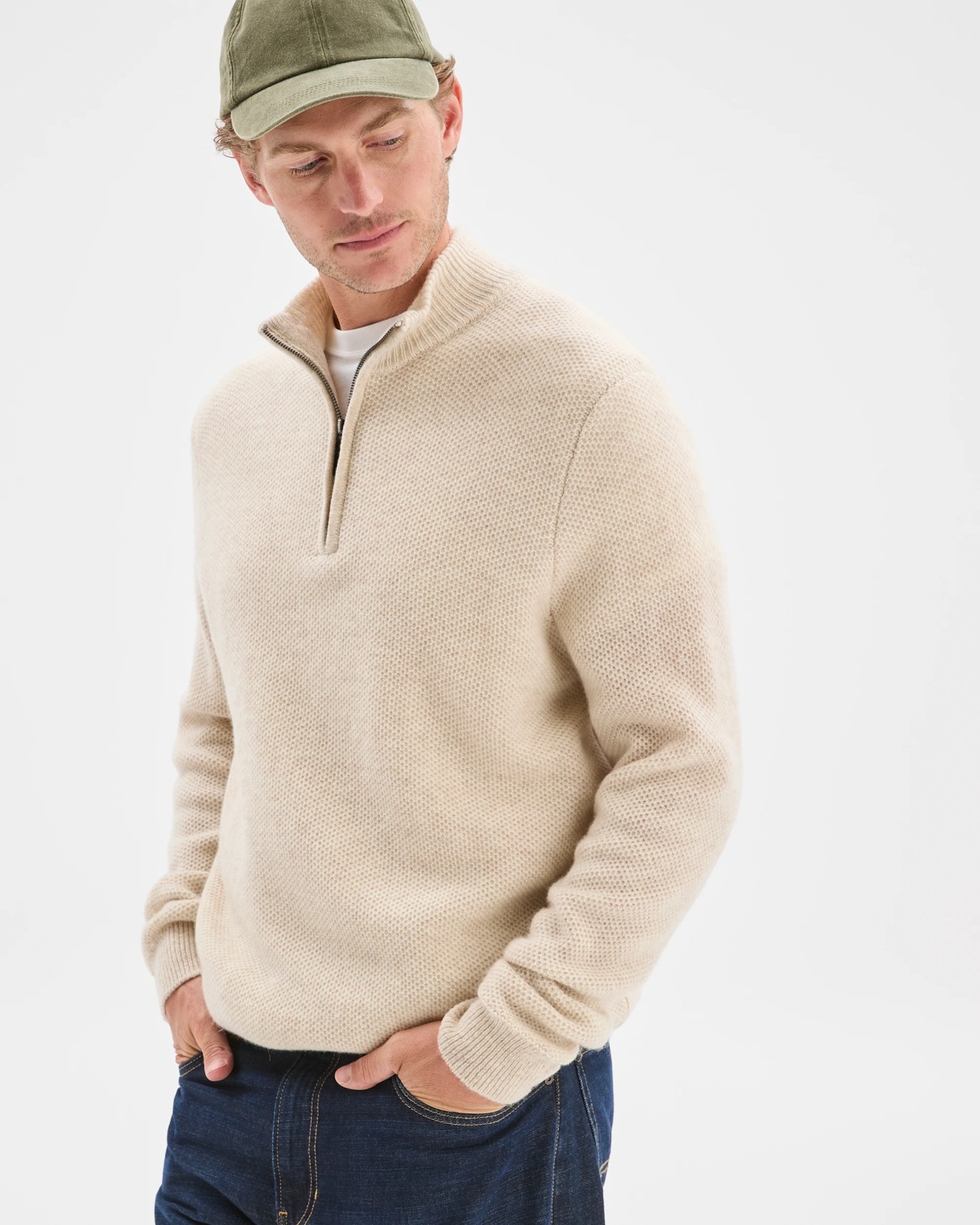 Lambswool 1/2 Zip Knit Jumper 4 of 6