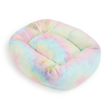 Pet Bed Tie Dye Rectangle Lounge, Large - Anko