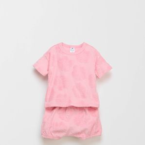 Organic Cotton Baby Terry T-Shirt and Short 2 Piece Set thumbnail 2