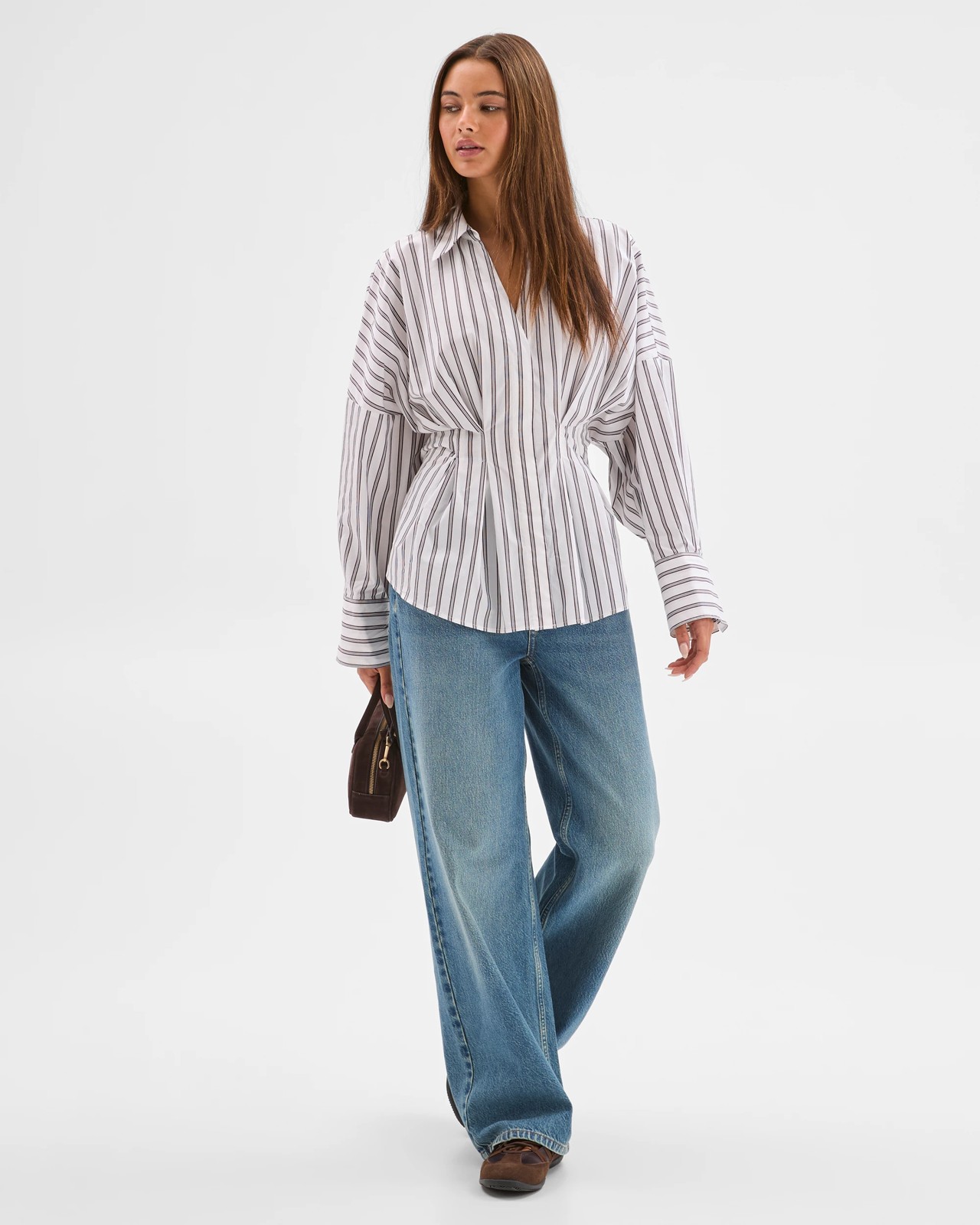 Lily Loves Australian Cotton Poplin Cinched Waist Shirt  5 of 6