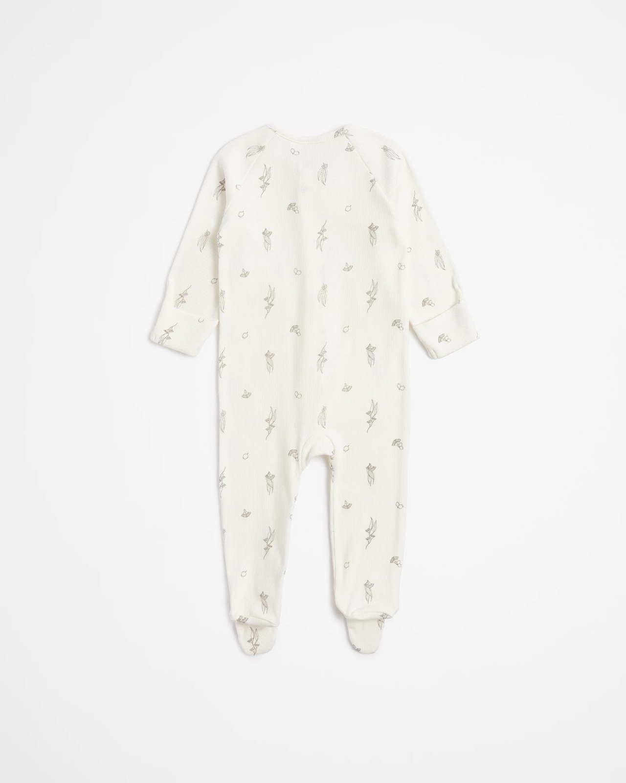 Baby Organic Cotton Rib Zip Coverall 4 of 5