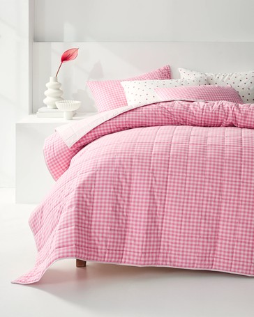 Hudson Gingham Cotton Coverlet