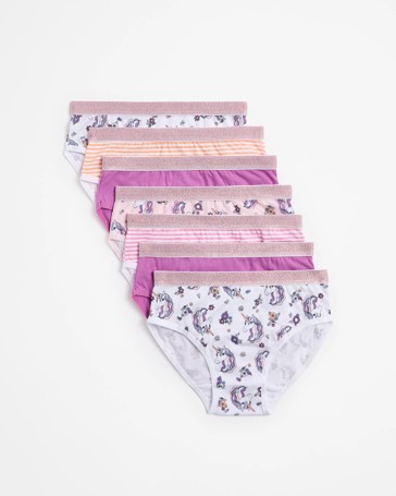 Girls Underwear Briefs 7 Pack - Maxx