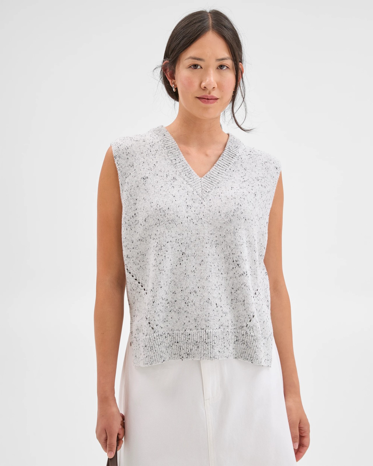 Australian Cotton Blend V-Neck Vest 2 of 5