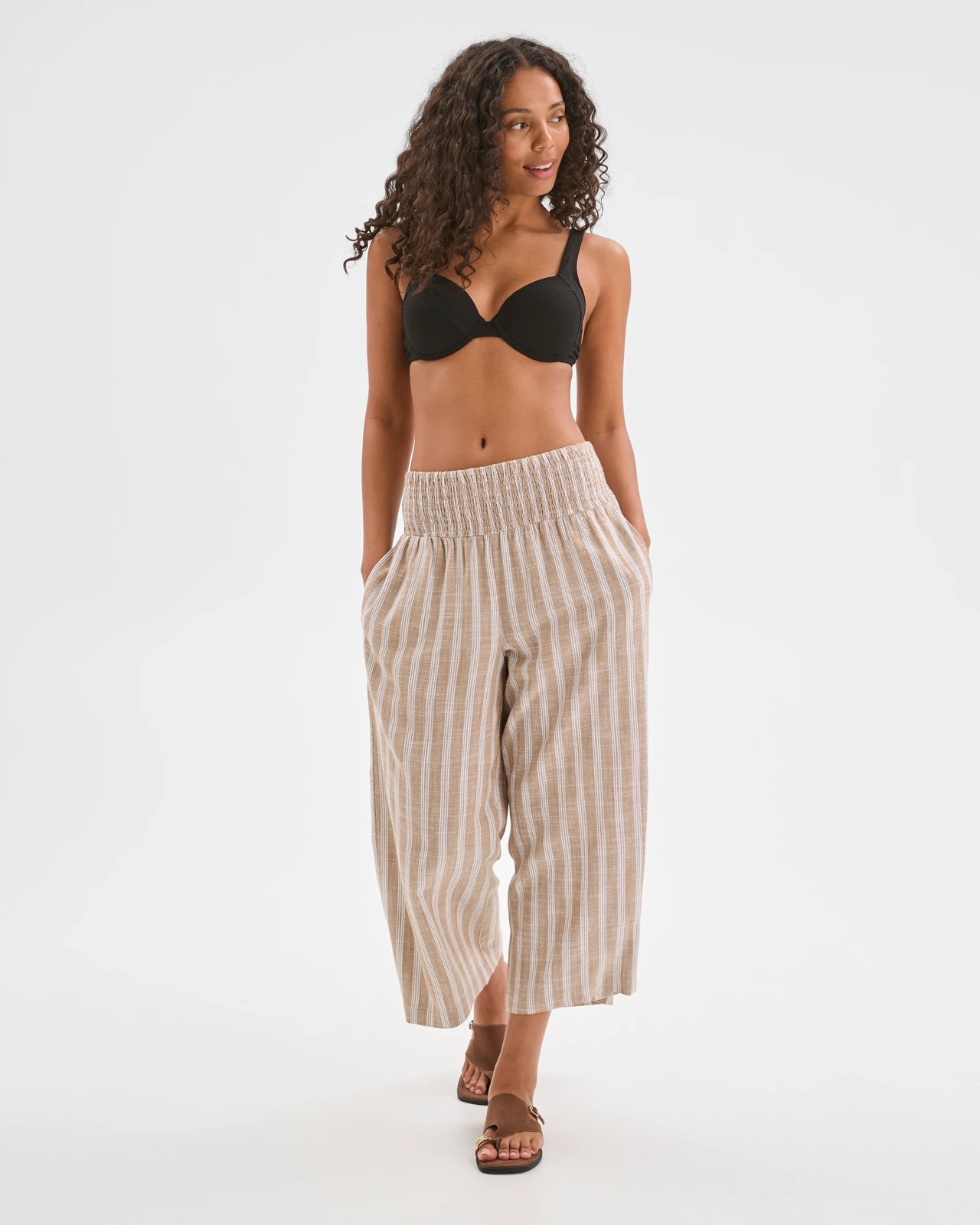 Resort Stripe Culotte Pants - Stripe Neutral 2 of 6